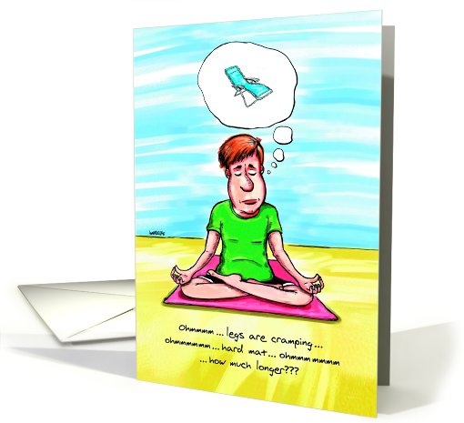 Yoga Chair : Funny Birthday card (474267)