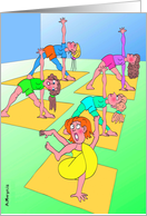 Twisted Yoga : Funny Birthday Card