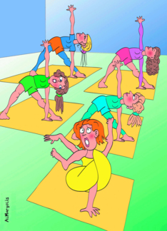 Twisted Yoga : Funny Birthday Card