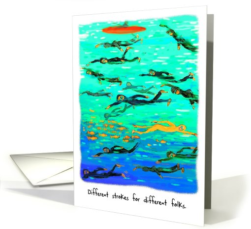 Triathlon Swimming : Birthday card (474291)