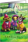 Dressed Dogs : Funny Farewell Card