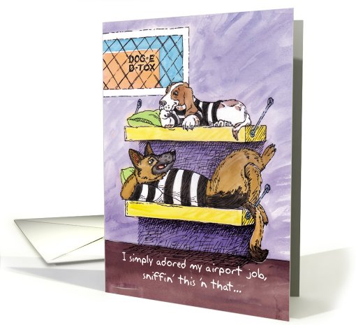 Doggy Detox : Funny Farewell card (475256)