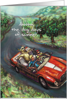 Golden Retriever Convertible : Boy Voyage card