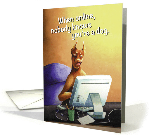 Doberman Online : Happy Birthday Friend card (476313)