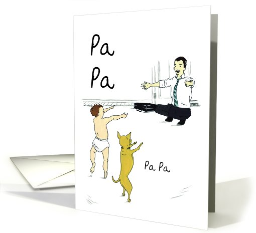 Chihuahua Papa : Spanish Birthday card (477616)