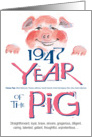 1947 : Year of the Pig card