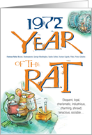 1972 : Year of the Rat card