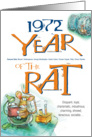 1972 : Year of the Rat card