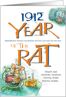 1912 : Year of the Rat card