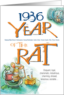 1936 : Year of the Rat card