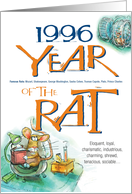 1996 : Year of the Rat card