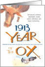 1913 : Year of the Ox card