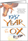 1937 : Year of the Ox card