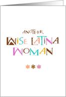 Wise Latina Woman : Happy Birthday card