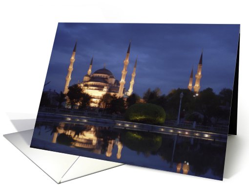 The Blue Mosque in Istanbul, Turkey card (470752)