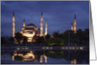 The Blue Mosque in Istanbul, Turkey card