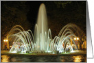 Fountain by night card