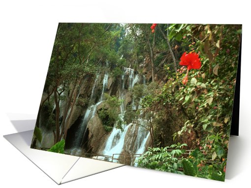 waterfall in Laos card (497869)
