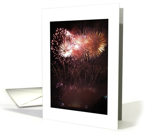 Fireworks : happy birthday ! card (605616)