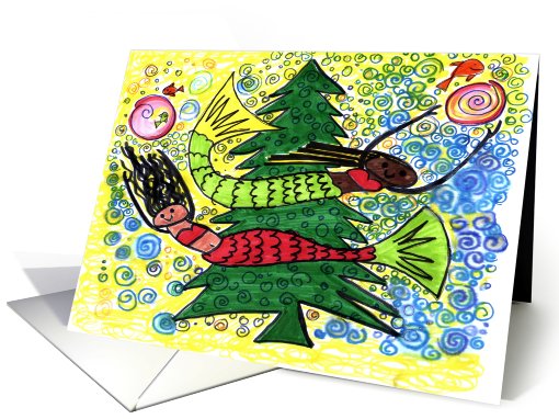 Mermaid Christmas card (472524)