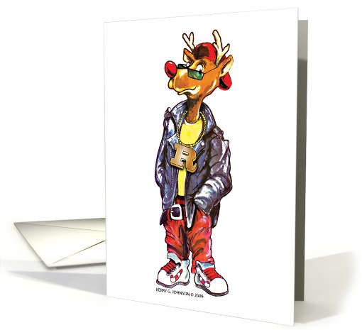 Cool Christmas Reindeer card (477133)