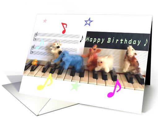 Animal Happy Birthday card (471838)