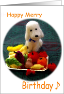 Fruits&Dog - Happy Birthday card