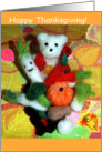 Happy Thanksgiving-bear&vegetable card