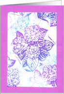 Batik Hydrangea card