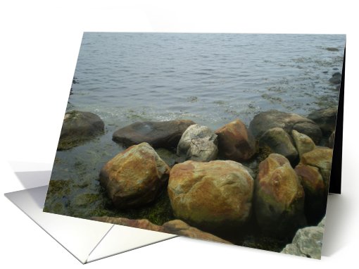 Rocks Along the Beach (Blank) card (489489)
