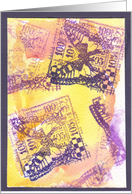 Purple Butterflies card