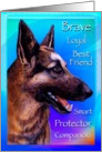 With heartfelt sympathy for the loss of your beloved German Shepherd card