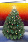 Christmas Tree in Snow card