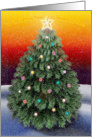 Christmas Tree in Snow card