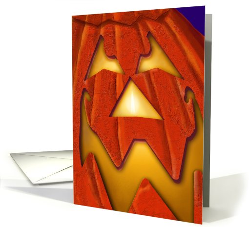 Jack o' lantern card (474002)