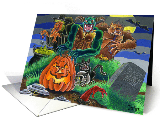 Halloween block party card (478018)