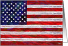 American Flag / Happy 4th of July card