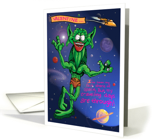 Space Valentine card (846370)