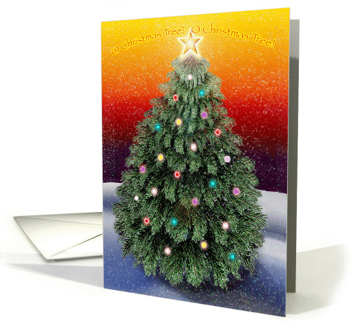 Christmas Tree in Snow card (846734)