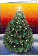 Christmas Tree in Snow card
