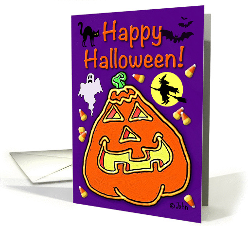 Happy Halloween! With Jack O' Lantern card (862483)