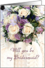 Will you be my bridesmaid, wedding invitations card