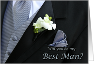 Wedding will you be my best man card