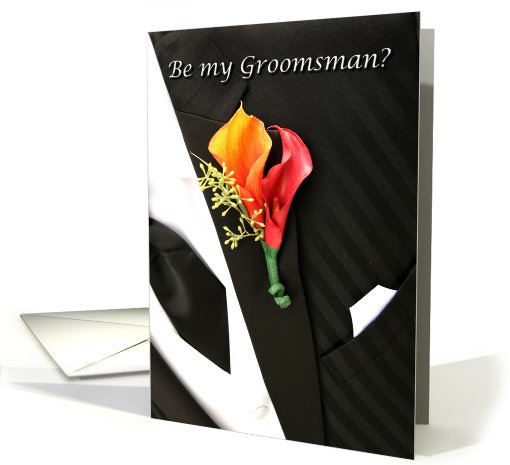 Wedding be my Groomsman card (496414)