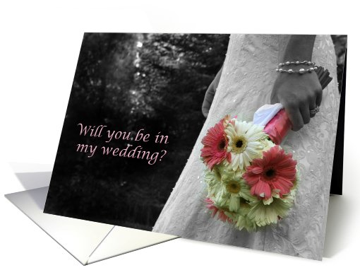 Will you be in my wedding card (555504)