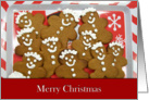 Merry Christmas gingerbread men card
