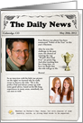 Father’s Day Newspaper - Your Picture Here card