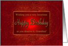 Luxurious Happy Birthday Grandma card
