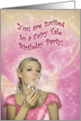 Fairy Birthday Party Invitation card