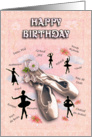 Happy Birthday Ballet card